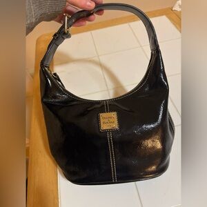 Dooney & Bourke leather black hobo bag